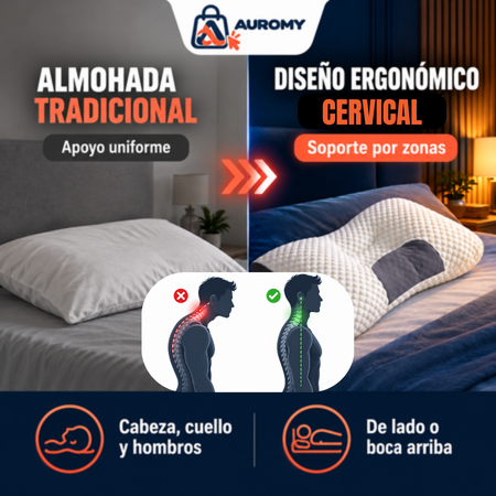 Almohada ergonómica Cervical Ortopédica